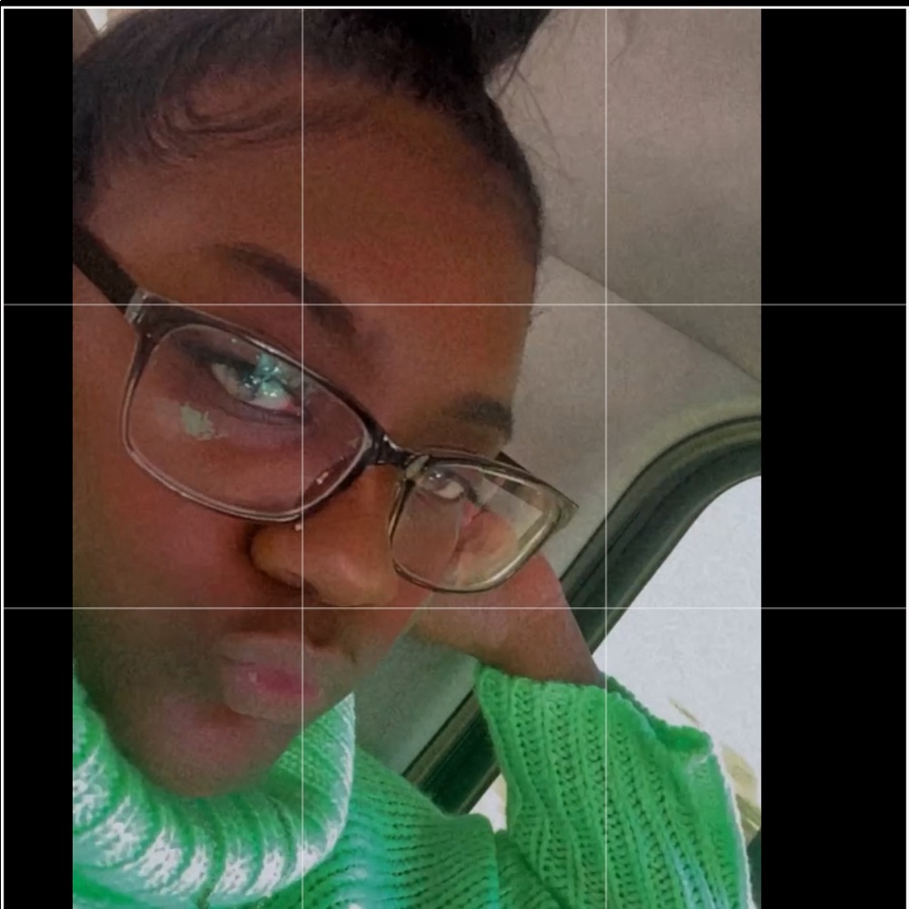Neon green turtle neck